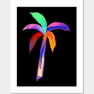 Neon Palm Tree Posters and Art